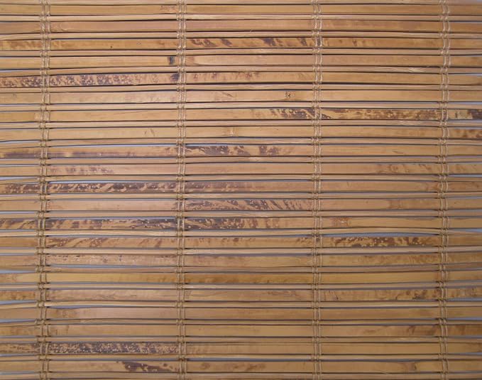 Cordless Woven Wood Roman Shades, 32W x 72H, Winthrop Camel, Sizes 20-72 Wide