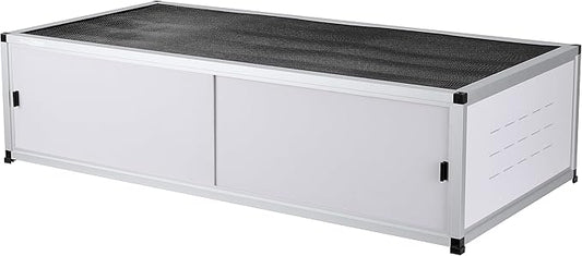 Dual Usage PVC Reptile Enclosure - 44 * 20 * 12 inch, Acrylic/PVC Door Options, Suitable for Bearded Dragon, Snake, and Ball Python