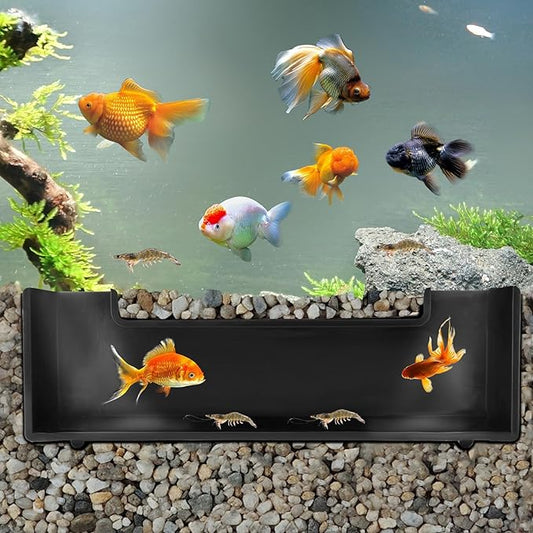 Shrimp Cave Aquarium Tunnel, Aquarium Decor Habitat Decoration, Black Plastic, Modern, Corydora Catfish, Kuhli Loach, Clown Cory Shrimp, Fish, 0.5"D x 2.5"W x 1.5"H