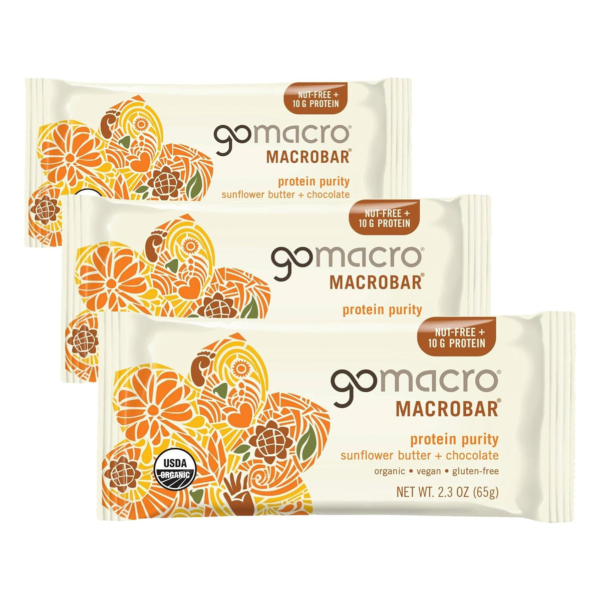 GoMacro Macrobar, Oatmeal Chocolate Chip, 2.3 Ounce