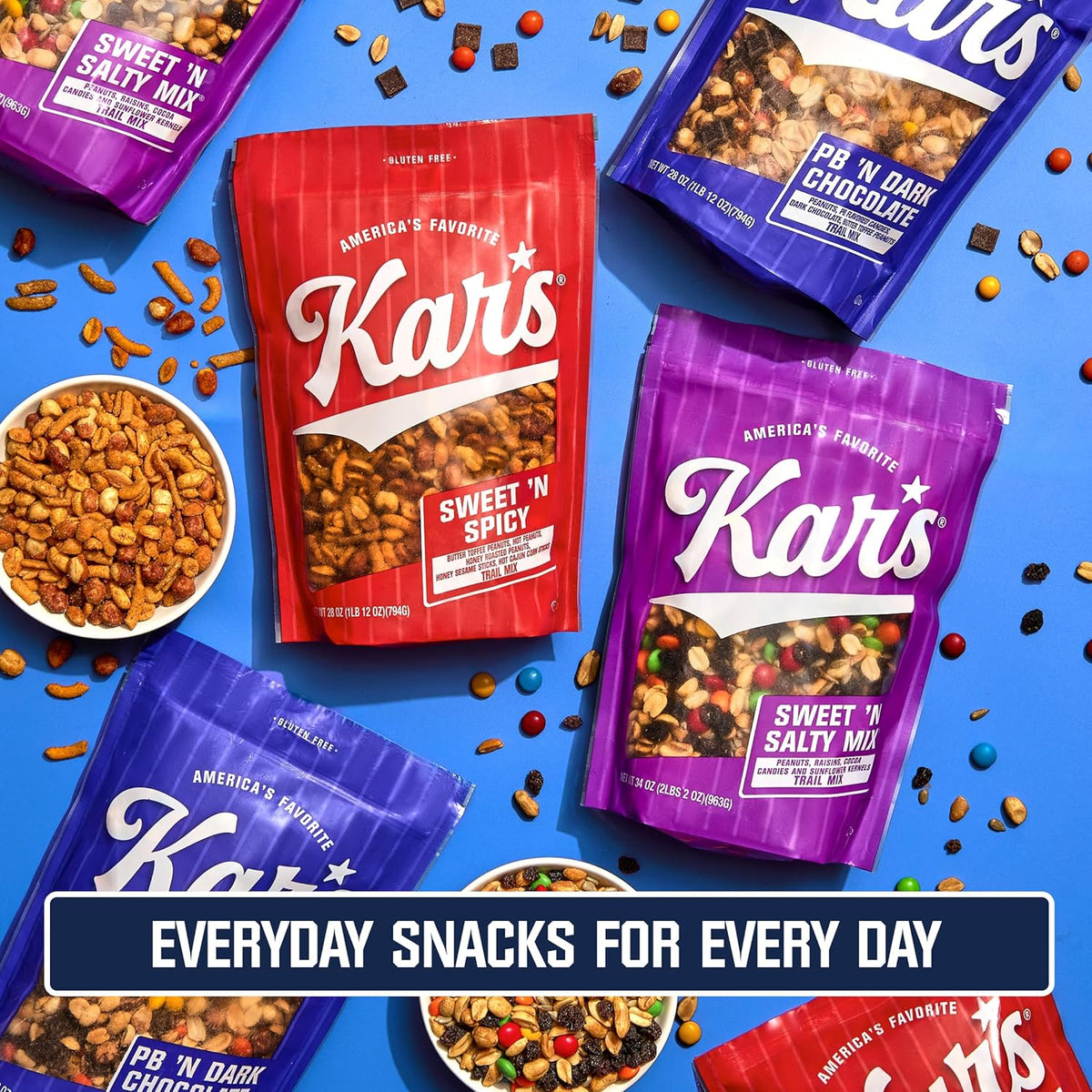 Kar’s Nuts Sweet 'N Spicy Trail Mix, 28 oz – Resealable Pouch (Pack of 1), Gluten-Free Snack Mix