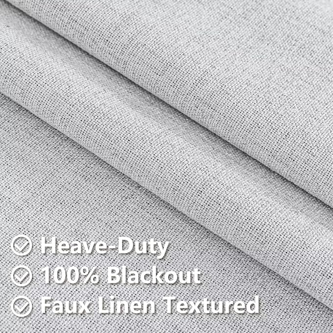 IGEMAEVE 100% Blackout Curtains 72 Inch Length