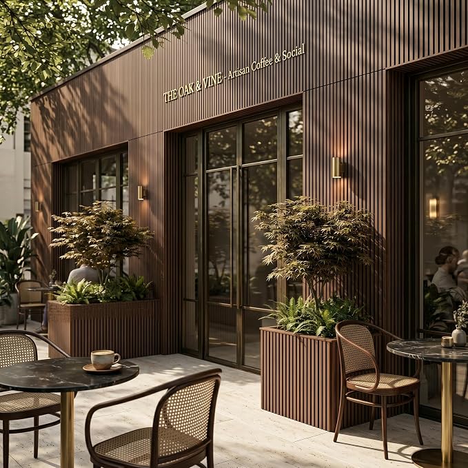From Plain to Beautiful in Hours WPC Exterior Wall Slat Panels Waterproof