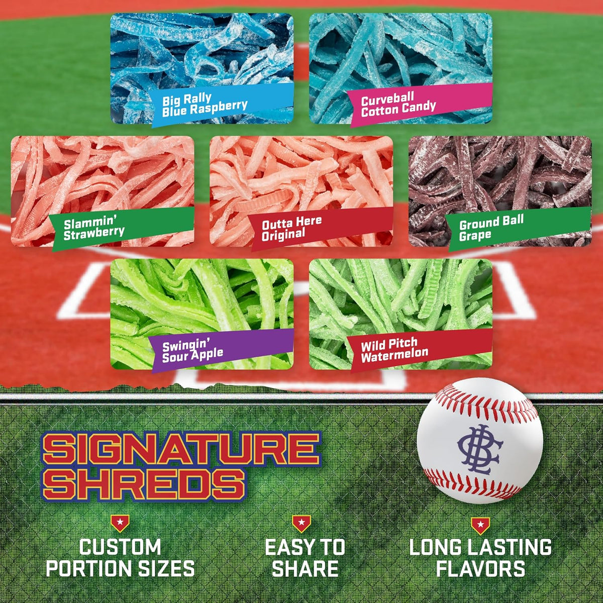 Big League Chew Bulk Variety Pack of 7 – Classic Baseball Bubble Gum Bulk with 7 Flavors for Teams and Parties, Dugout Snacks & Gifts – Nostalgic Candy Bubblegum