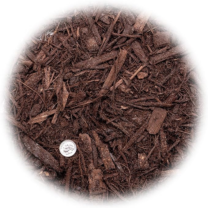 Gardenera Premium Brown Mulch - Transform Your Landscape with Natural Elegance - 1 Quart