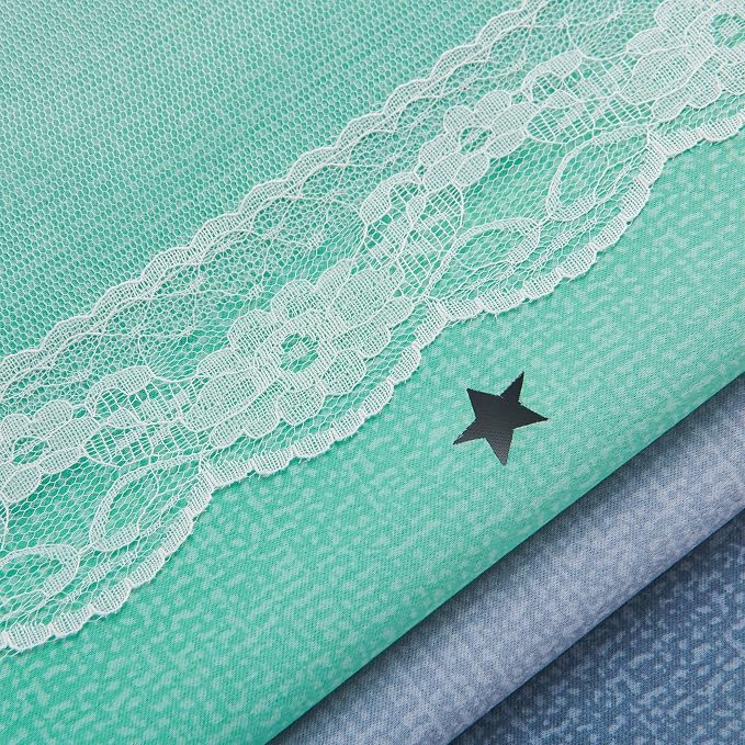 XiDi Curtains for Bedroom Decor, Rainbow Purplgreen grey34/45