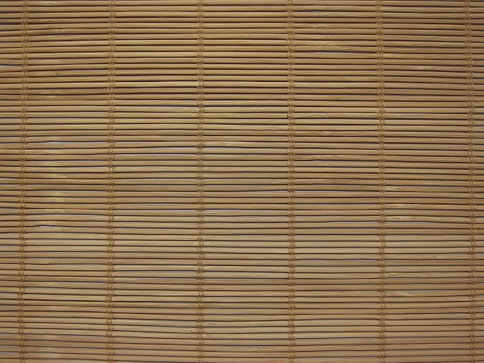 Cordless Woven Wood Roman Shades, 26W x 60H, Bayhead Natural, Sizes 20-72 Wide