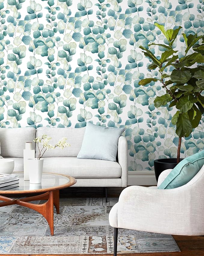 Timeet Peel and Stick Wallpaper Boho Leaf Contact Paper Removable Self Adhesive