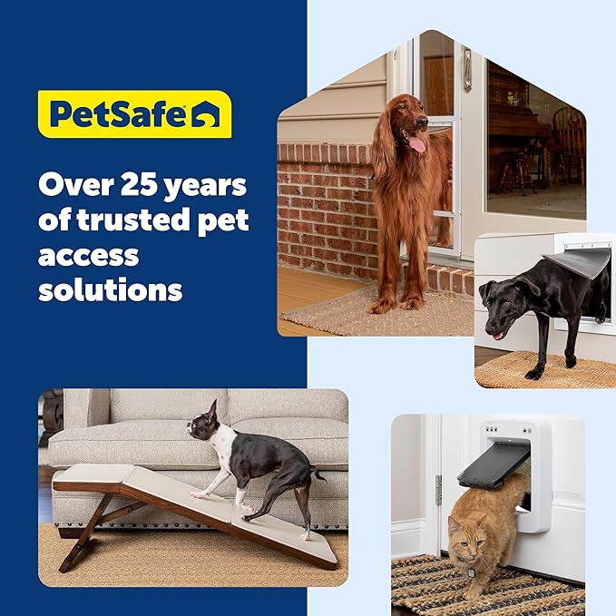 PetSafe Classic Replacement Flap - Maintains Weather Seal - Soft Tinted Vinyl Flap with Magnetic Closure - Compatible with Wall Entry & Patio Panel Pet Doors - Easy to Install - Large