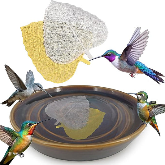 RONDURE 2 pcs Bird Bath Purification Disk Copper and Iron-Silver 4 Inch Bird Bath Water Cleaner Disk, All-Season Water Purifier (Iron-Silver Alloy and Copper-Coated)