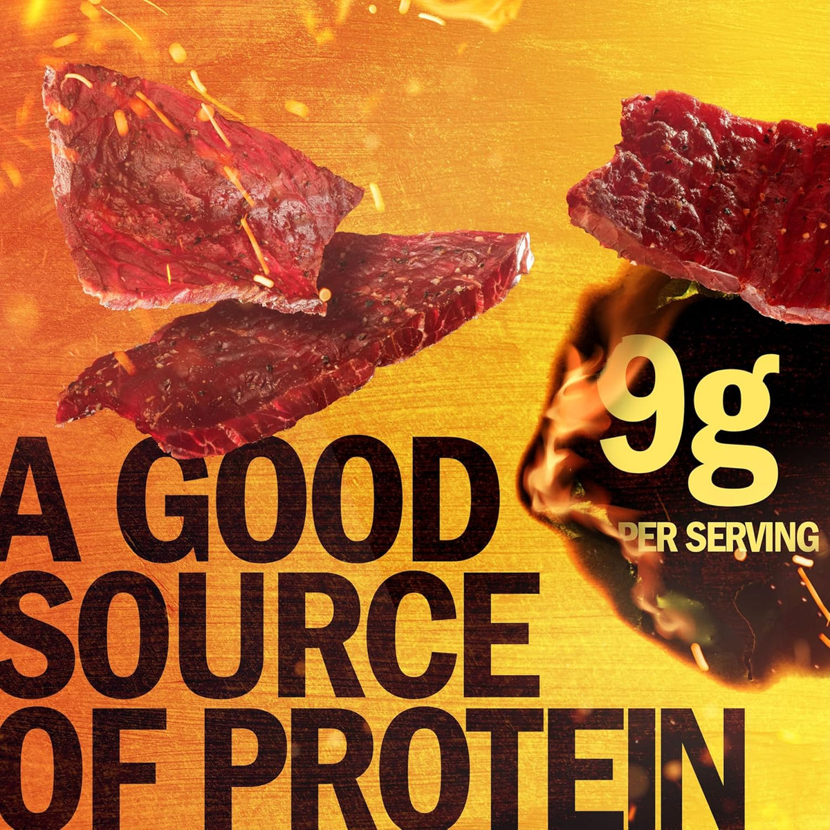 Jack Link's Beef Jerky, Sweet & Hot, Large Jerky Bags - Flavorful Meat Snacks, Ready to Eat Protein Snacks, 9g of Protein per Serving, Made with 100% Beef - 9 Oz. (Pack of 2)
