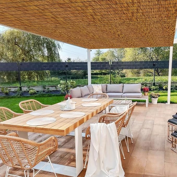 Reed Fencing Rolls, Patio Privacy Screen, Decorative Bamboo Fence Rolls