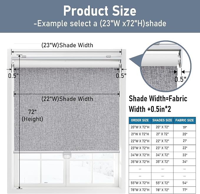 Cordless Roller Shades Blackout Blinds