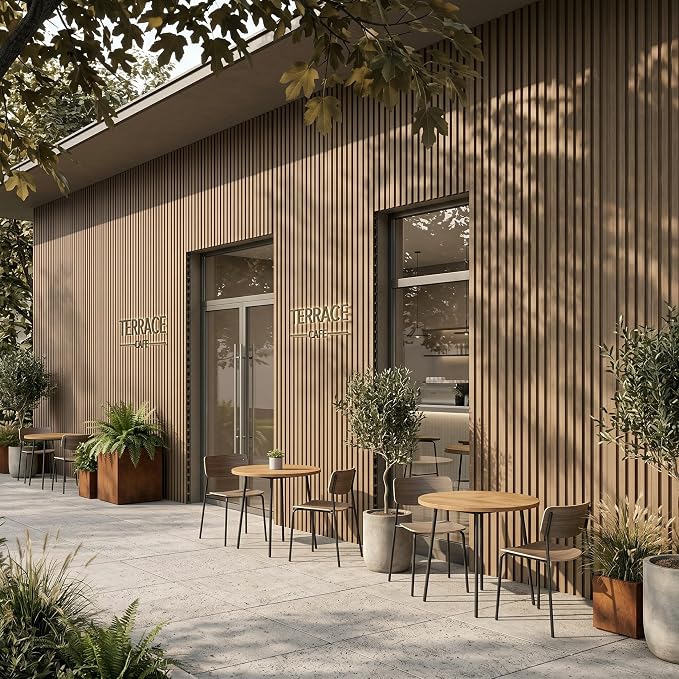From Plain to Beautiful in Hours WPC Exterior Wall Slat Panels Waterproof