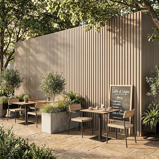 From Plain to Beautiful in Hours WPC Exterior Wall Slat Panels Waterproof
