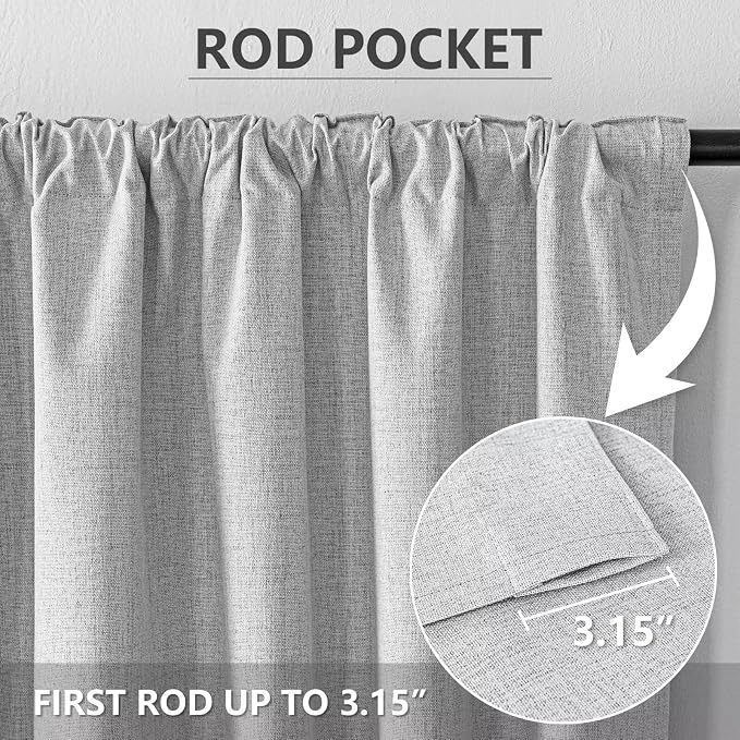IGEMAEVE 100% Blackout Curtains 72 Inch Length