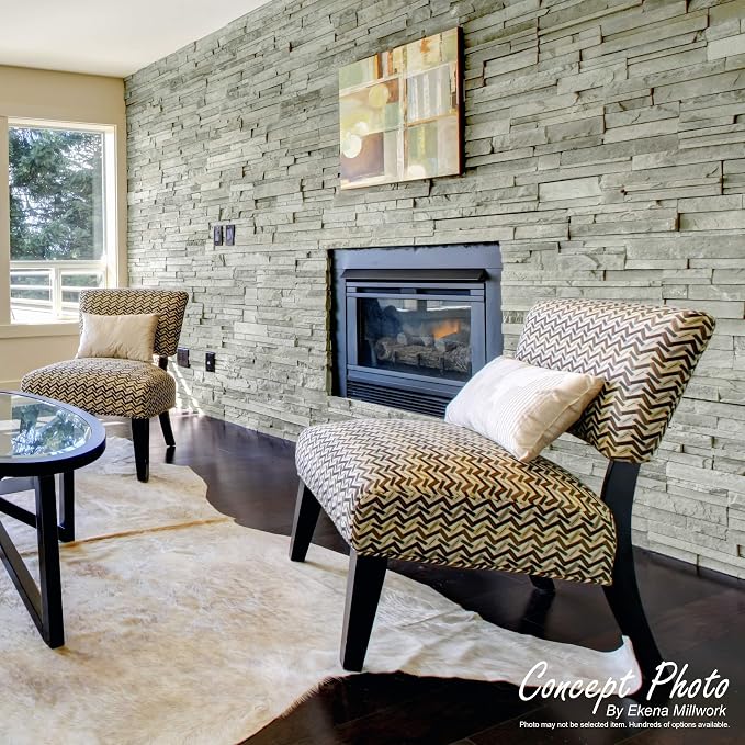 Ekena Millwork 48 5/8"W x 24 3/4"H x 1 1/4"D Cascade Stacked Stone, StoneWall
