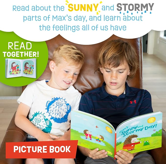 Peaceable Kingdom Sunny and Stormy Day Book and Game | A cooperative game where players team up to win together. Ages 3+.