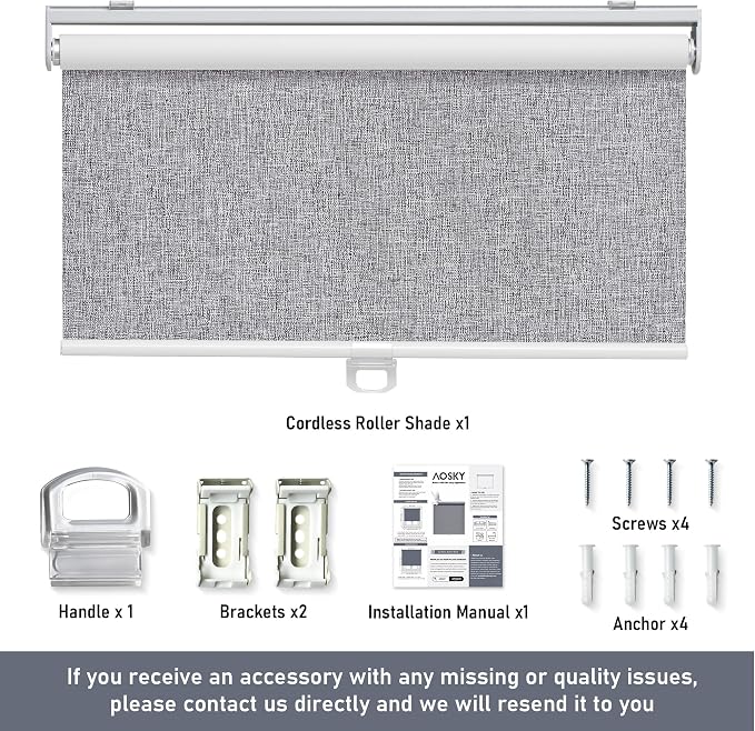 Cordless Roller Shades Blackout Blinds