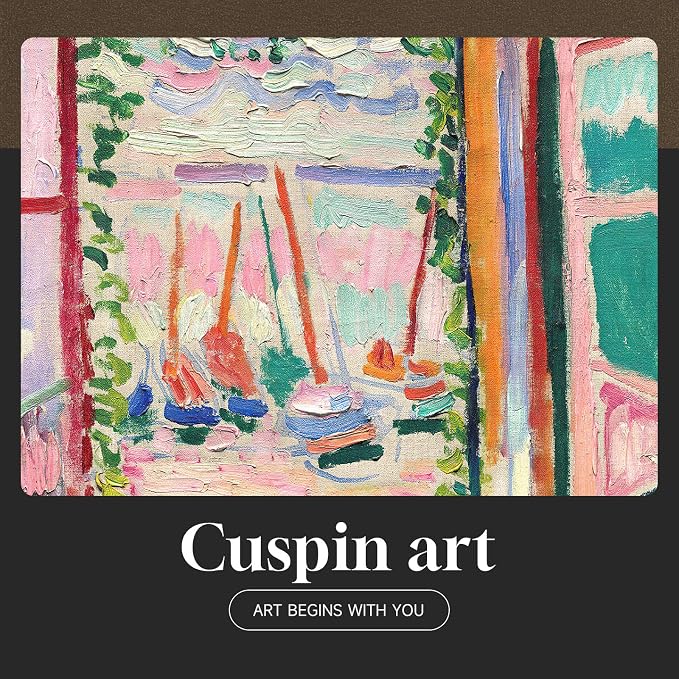 Large Framed Matisse Wall Art for Living Room, Vintage Retro Aesthetic Wall
