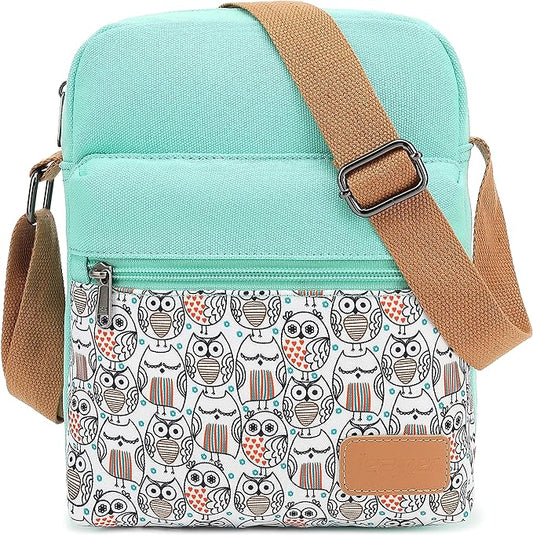 Leaper Girls Crossbody Purses for Kids 2 PCS Cross Body Bag Women Messenger Bag Girls Canvas Bag Cross Body Purse Set