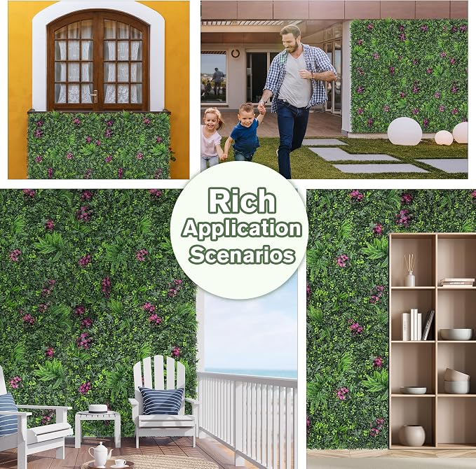 Greenery Grass Wall Boxwood Plant Roll: 48"x128"