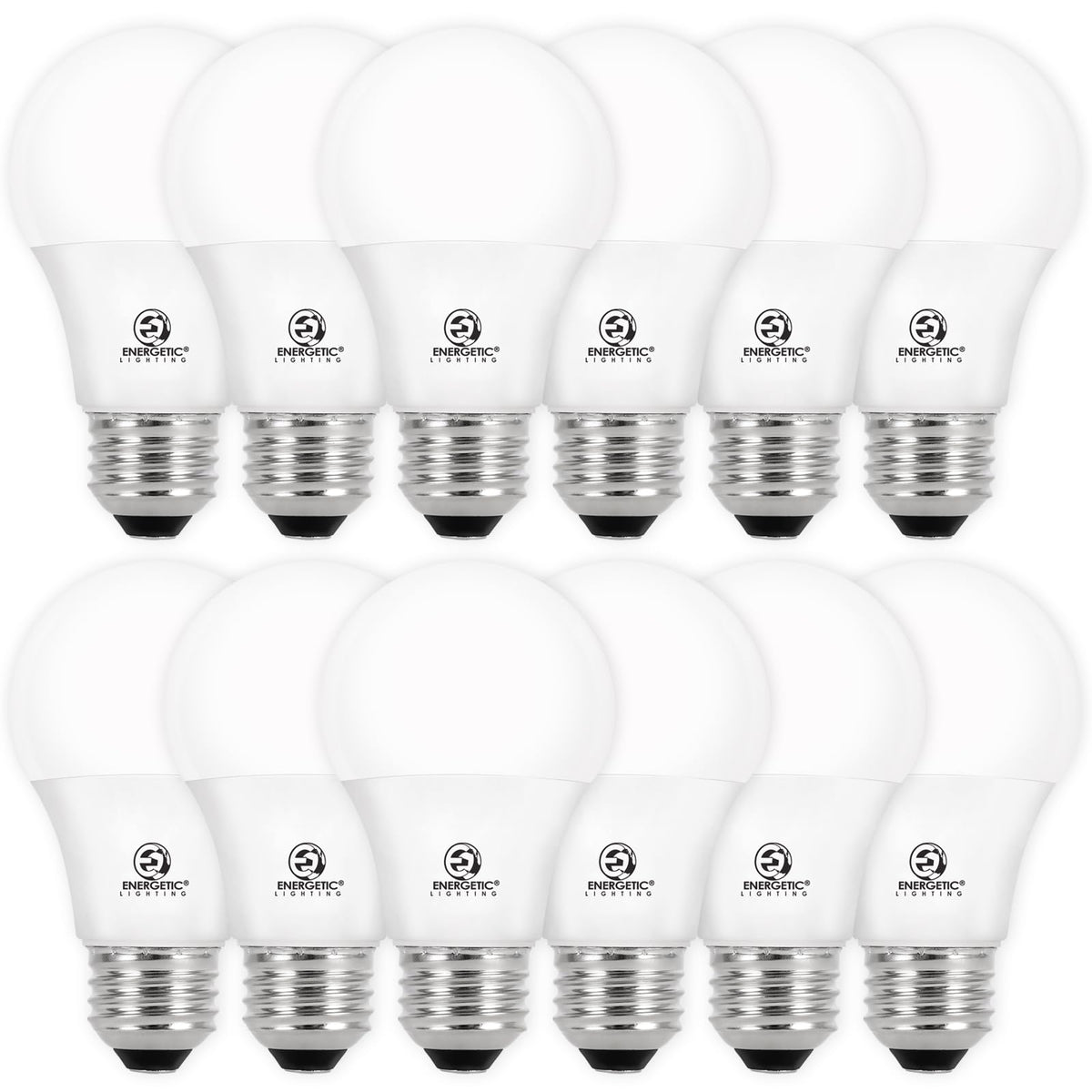 E Energetic Lighting Dimmable LED Bulbs – 60W Equivalent, 5000K Daylight, 8W, 800 Lumens, ETL Listed, 12 Pack