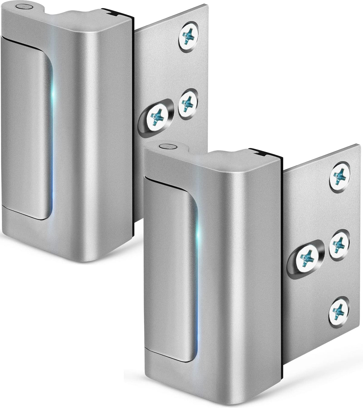 EverPlus Home Security Door Lock – 2-Pack Childproof Reinforcement, 3-Inch Stop, 800 lbs Withstand, For Top Front Inward Swinging Doors