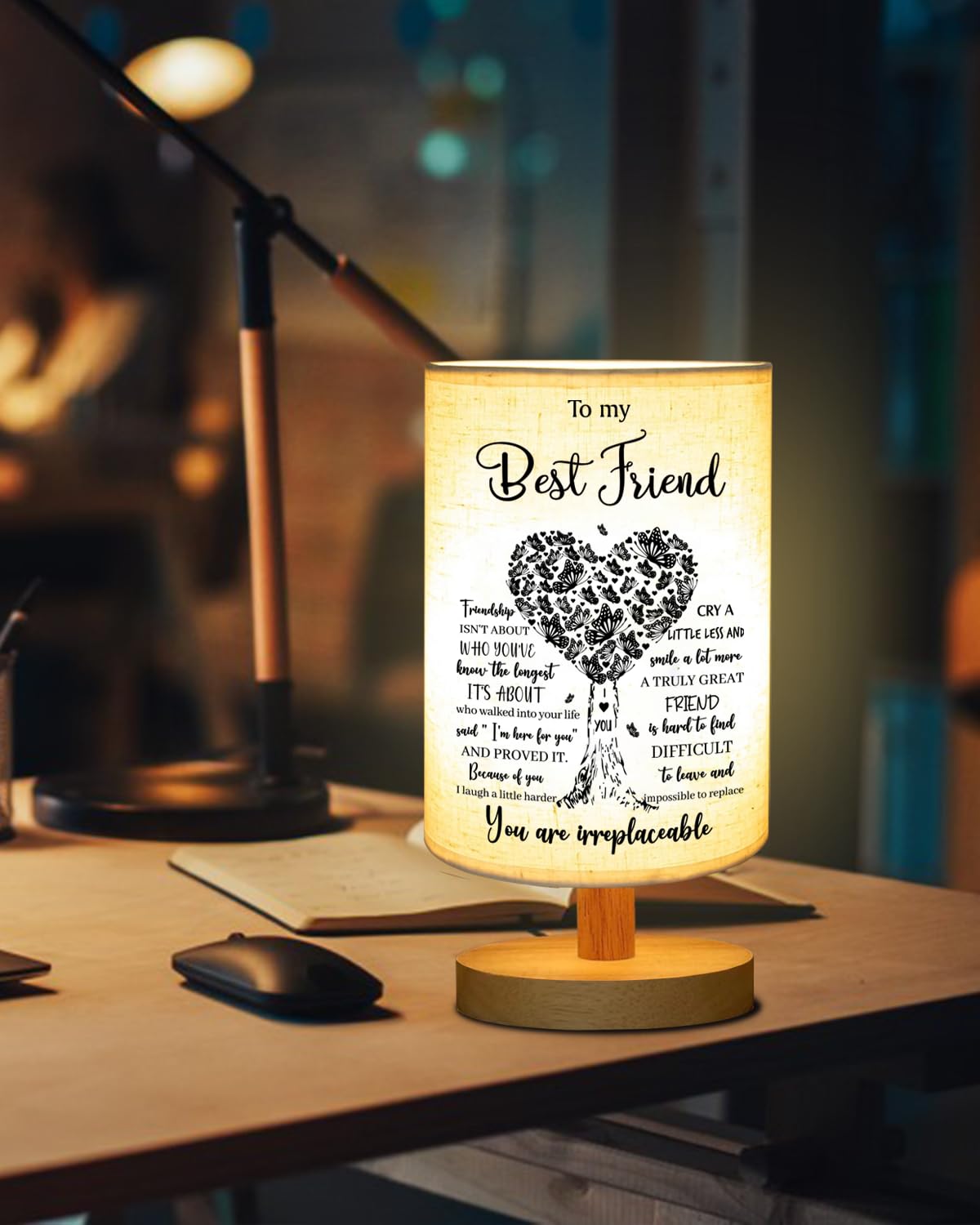 Gorgifty Best Friend Table Lamp – Thoughtful Gift for Her