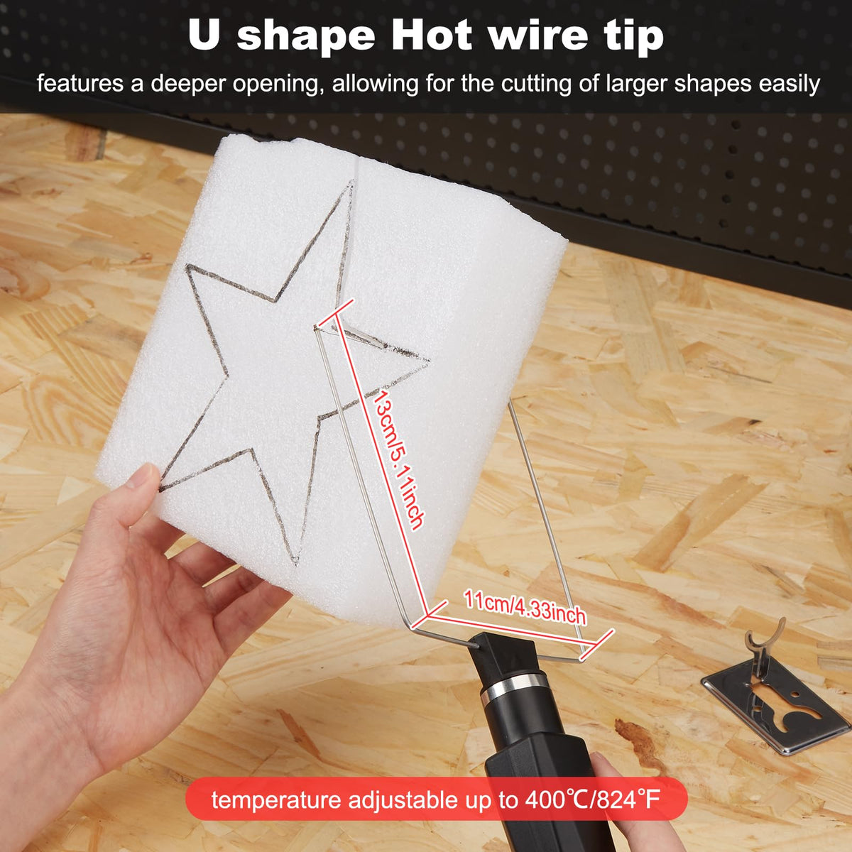 IMAGE Hot Wire Foam Cutter 2-in-1 Kit — 28W Pen, Carry Case, 100-240V