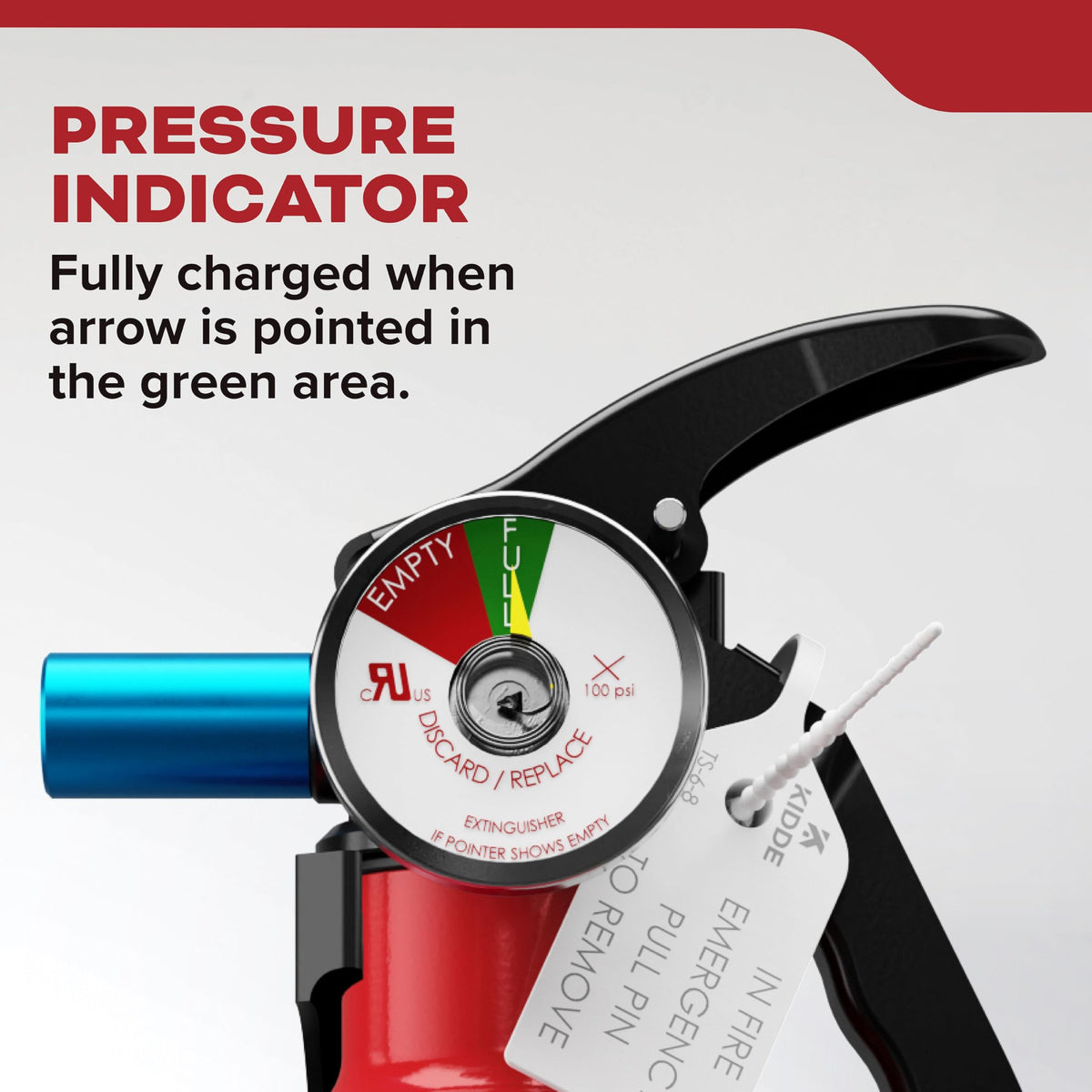 Kidde Basic Fire Extinguisher 5BC | Home & Office Safety, UL Listed