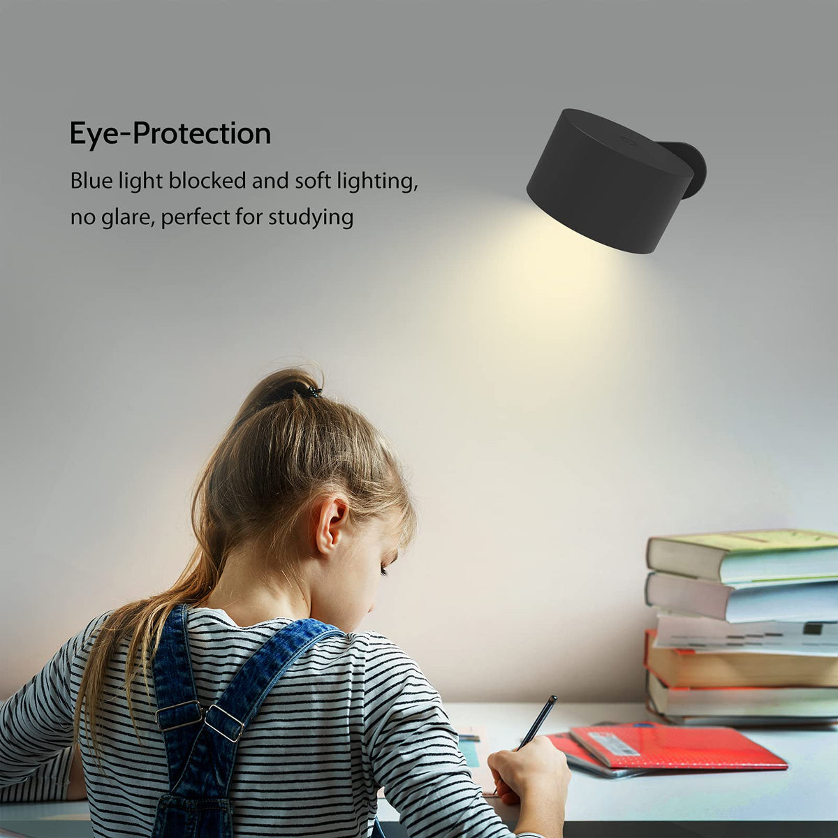 Koopala LED Reading Lights – Wall Sconces, 3 Color Temps, 3 Brightness Levels
