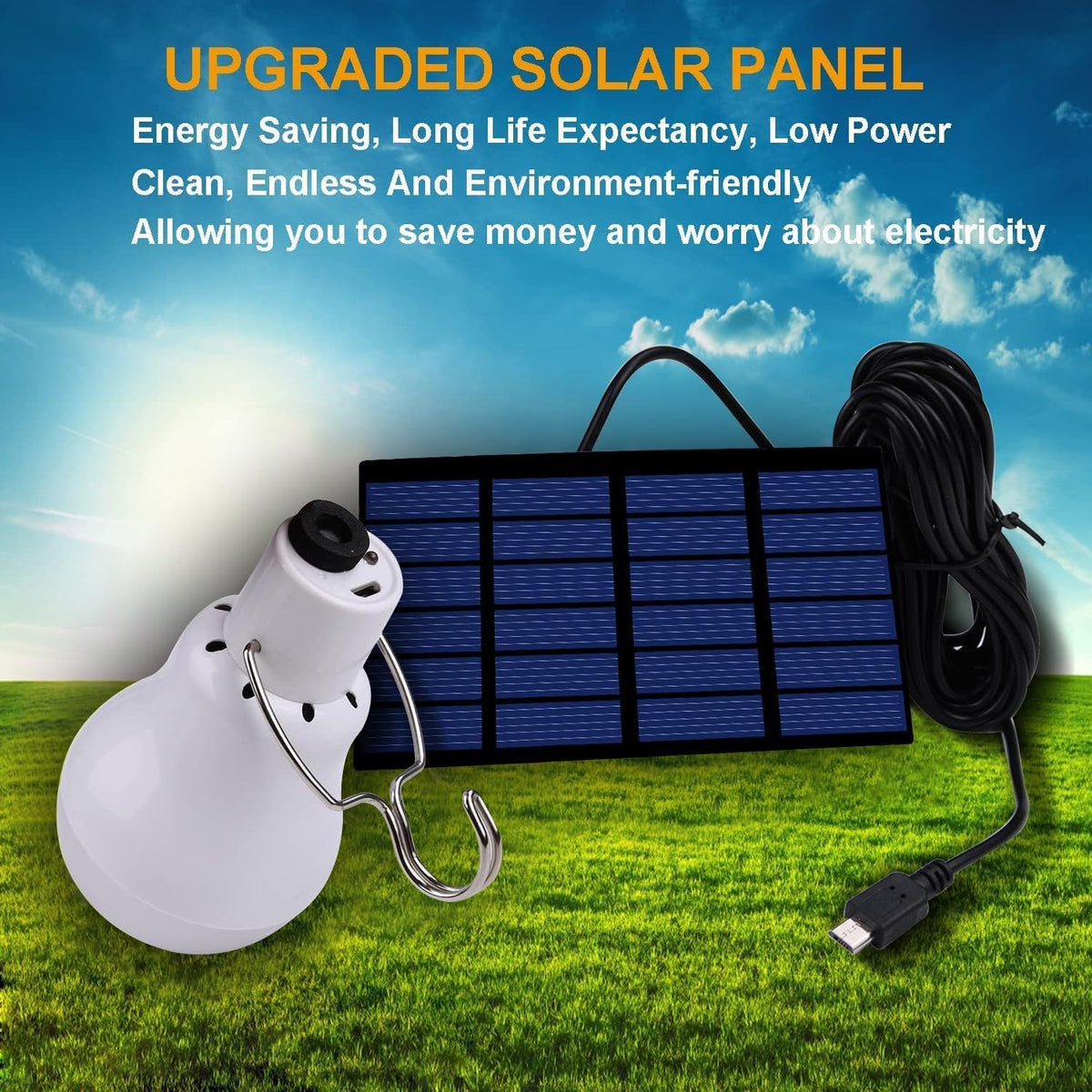 Lampelc Chicken Coop Light with Timer – Dusk-to-Dawn Solar Bulb for Indoor & Outdoor Use