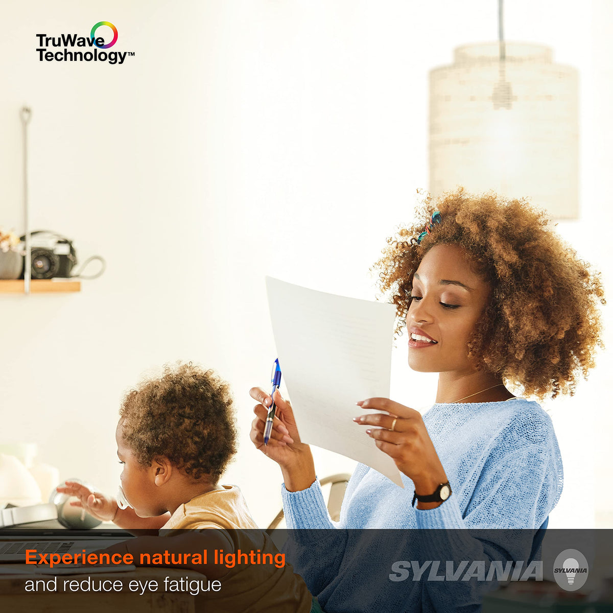 LEDVANCE Sylvania TruWave Natural A19 LED Bulbs – 100W Equivalent, 1600 lm, 3500K, Dimmable, 4 Pack