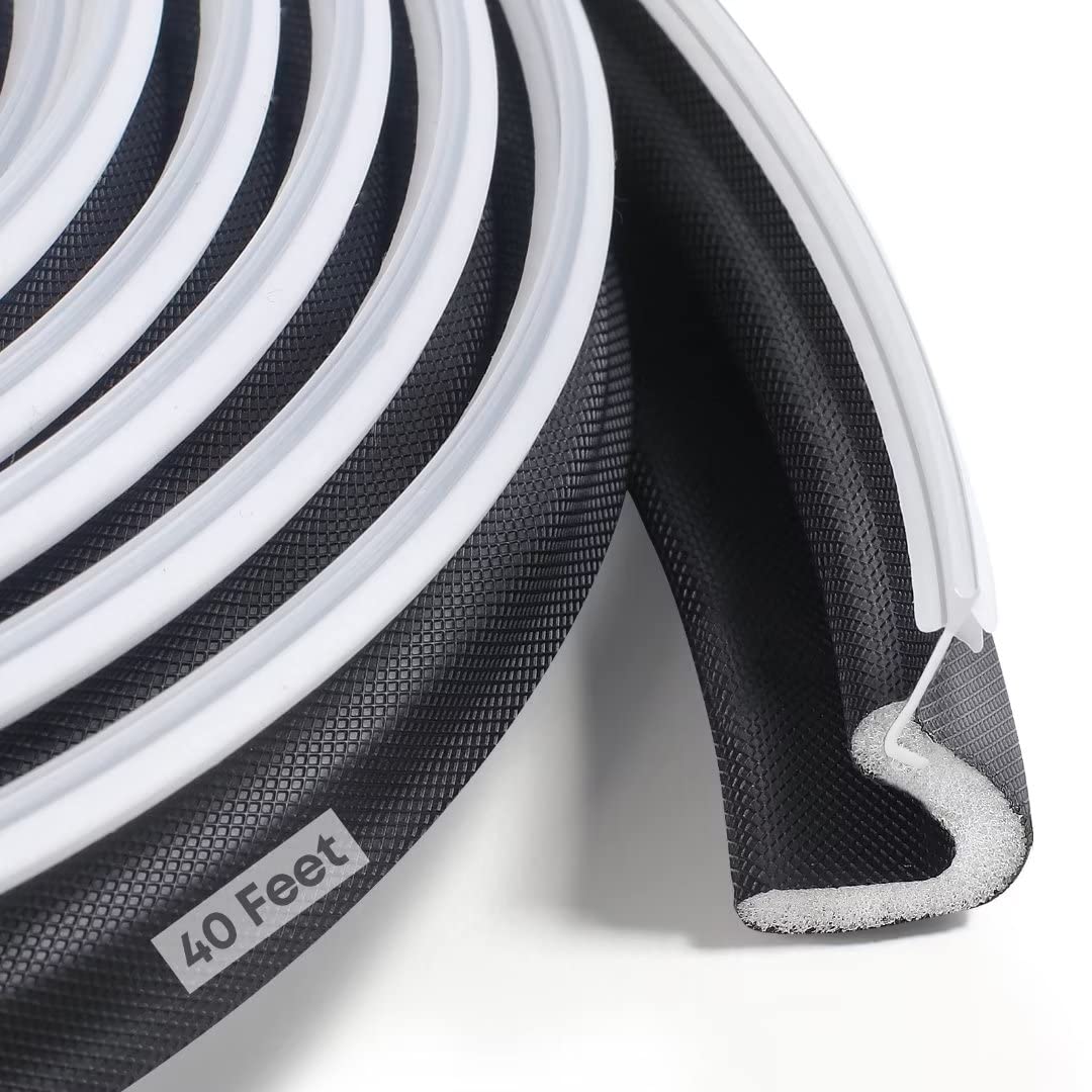 Litaibai 40ft Kerf Door Weather Stripping for Grooved Doors | Easy Install & Tight Seal