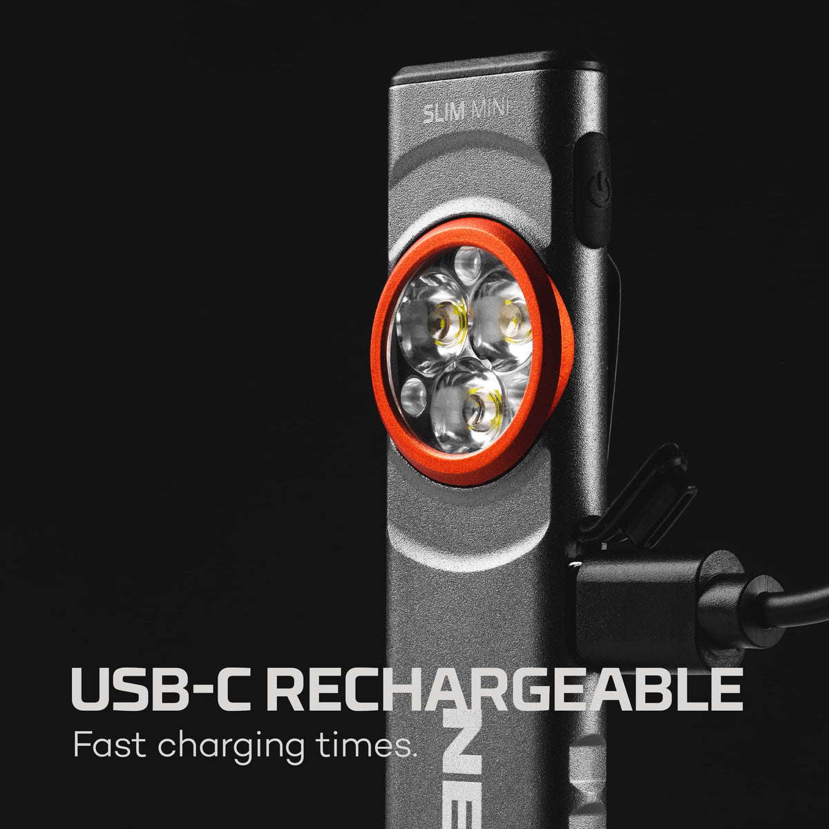 NEBO SLIM Mini Rechargeable Pocket Light – 250 lm, 2 Modes, Magnetic Base