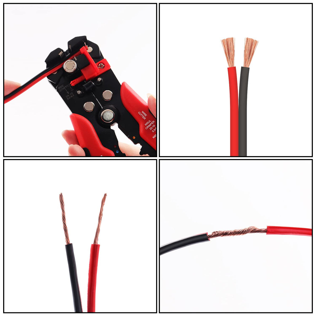 VIABRICO 10 Gauge Wire 100ft – 2-Conductor Low Voltage Cable, Red & Black PVC Insulated CCA for 12V/24V
