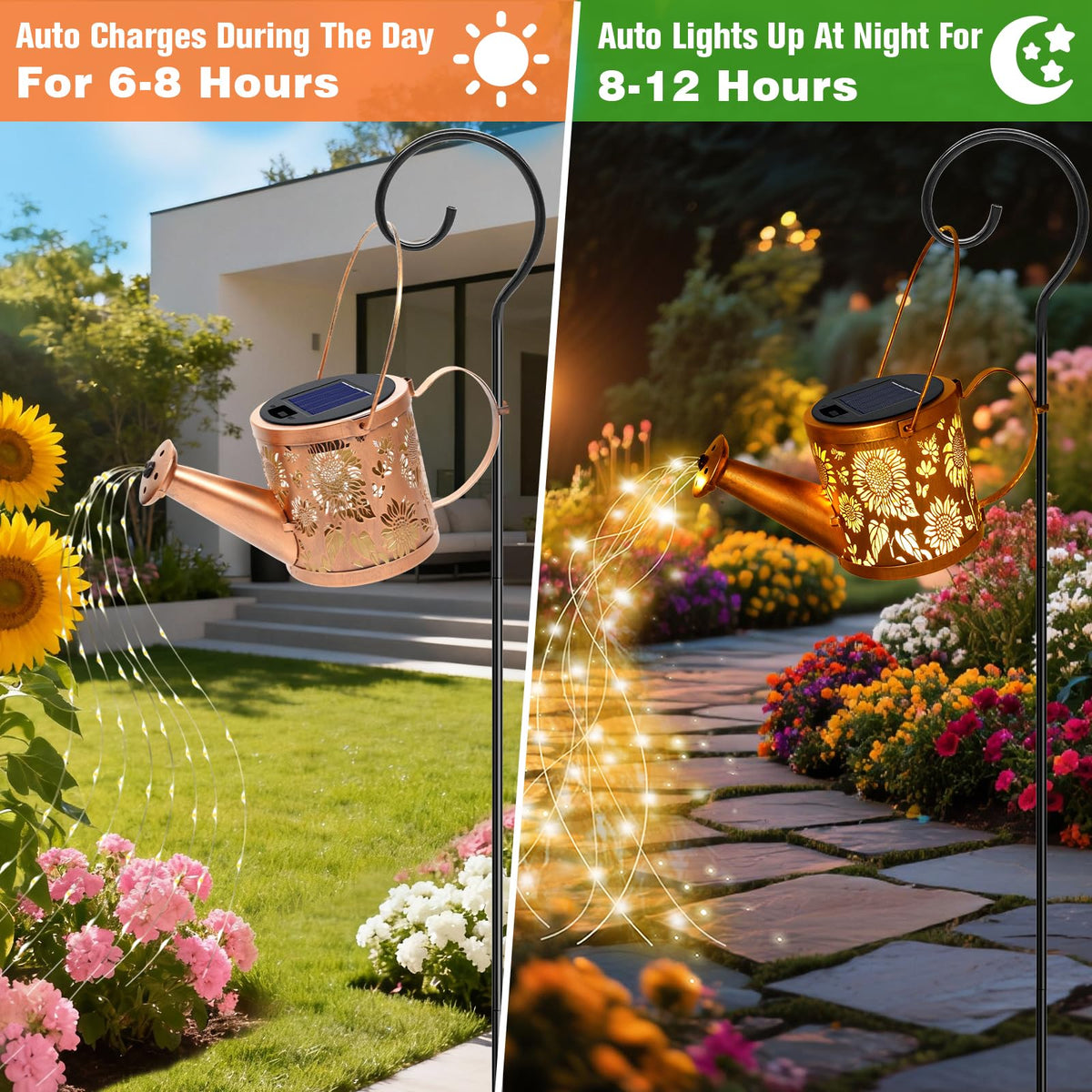 ZNYCYE Solar Watering Can Lights – Sunflower Garden Lanterns for Outdoor Decor